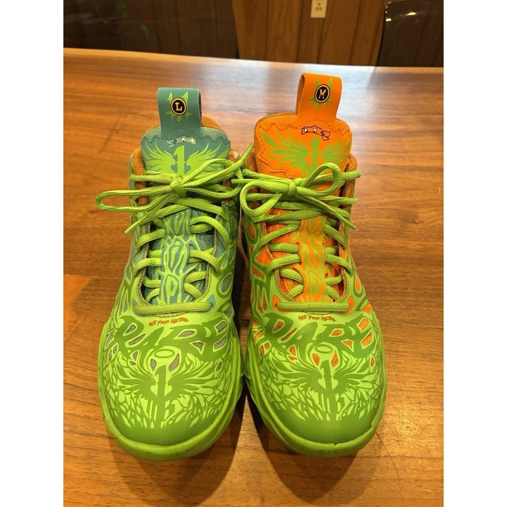 PUMA LaMelo Ball MB 03 TMNT Unisex Low Top Lace-Up Sneakers Size 7